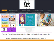 Tablet Screenshot of alma-fotografos.com
